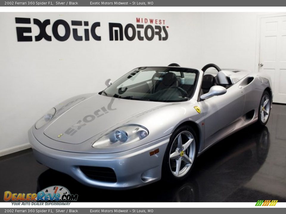 2002 Ferrari 360 Spider F1 Silver / Black Photo #11