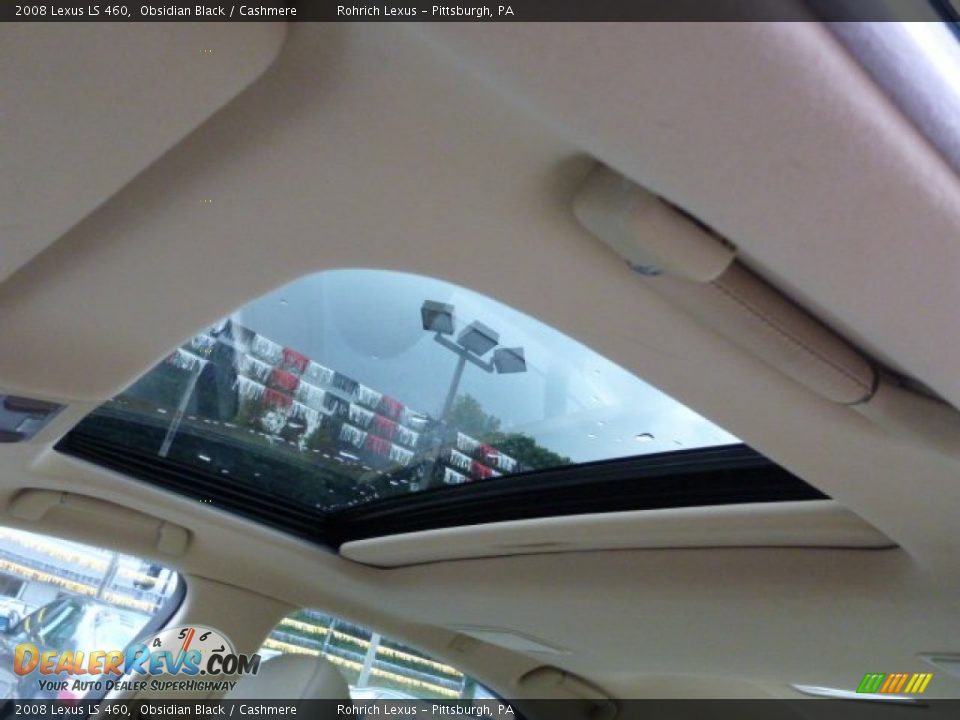 2008 Lexus LS 460 Obsidian Black / Cashmere Photo #17