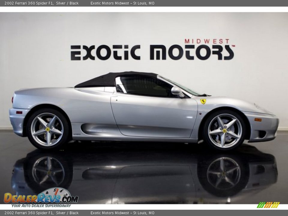 2002 Ferrari 360 Spider F1 Silver / Black Photo #12