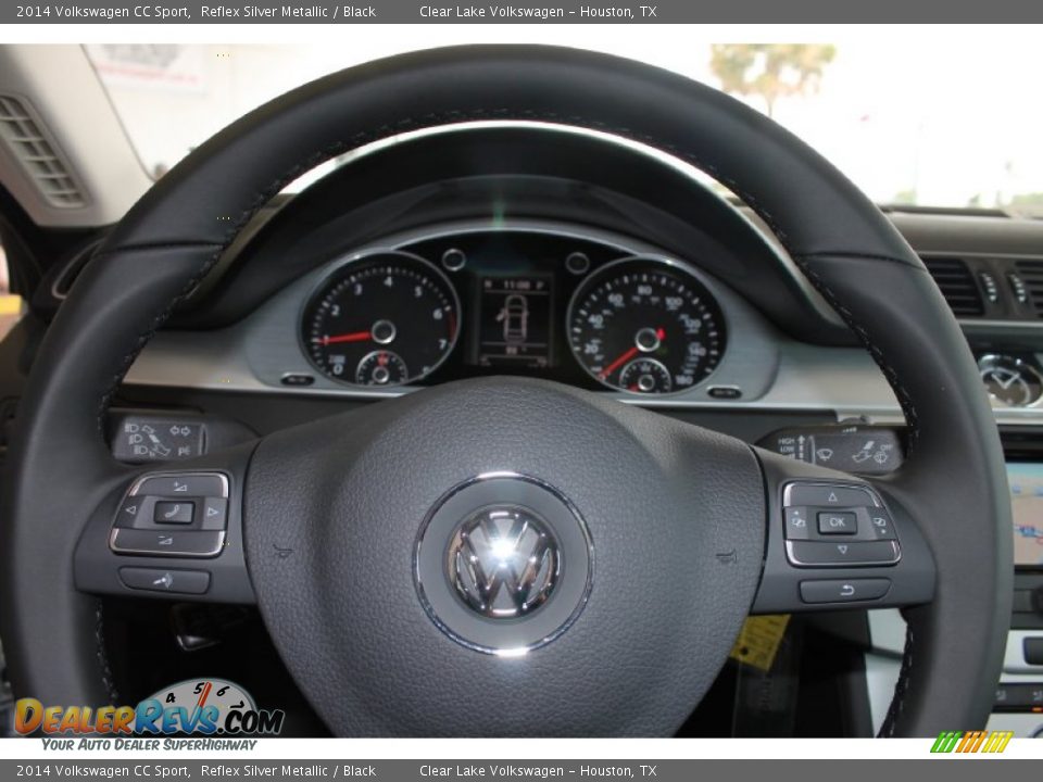 2014 Volkswagen CC Sport Reflex Silver Metallic / Black Photo #22