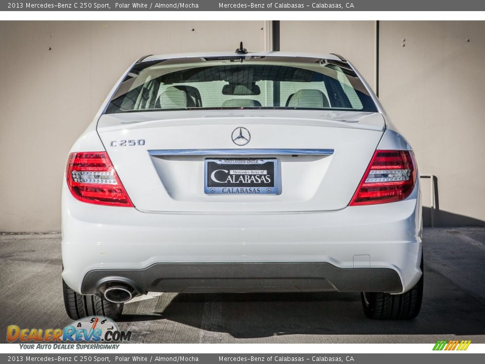 2013 Mercedes-Benz C 250 Sport Polar White / Almond/Mocha Photo #3
