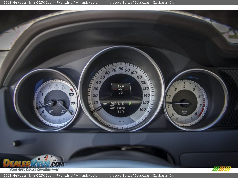 2013 Mercedes-Benz C 250 Sport Polar White / Almond/Mocha Photo #6