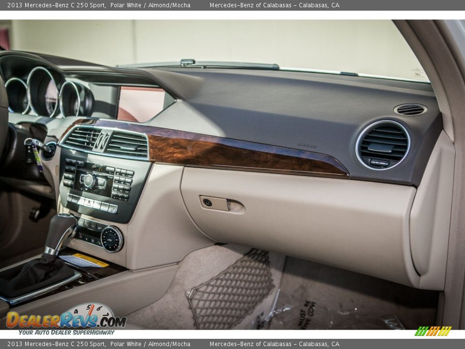 2013 Mercedes-Benz C 250 Sport Polar White / Almond/Mocha Photo #8