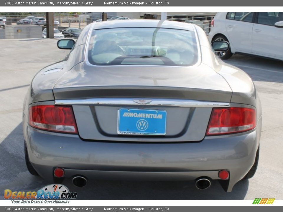 2003 Aston Martin Vanquish Mercury Silver / Grey Photo #8