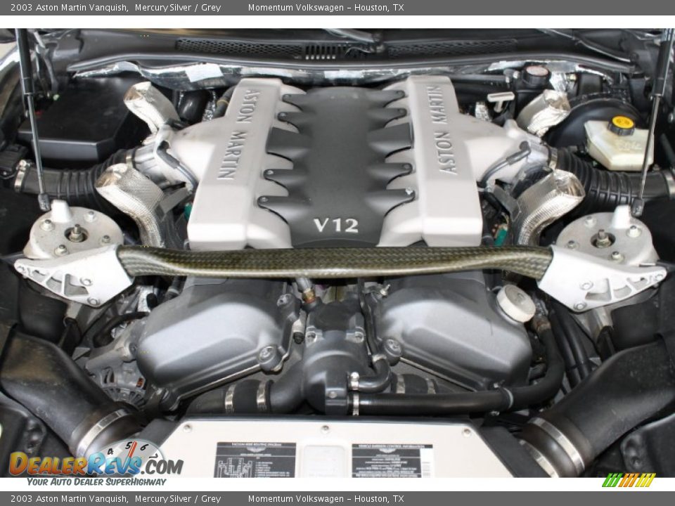 2003 Aston Martin Vanquish  5.9 Liter DOHC 48-Valve V12 Engine Photo #35