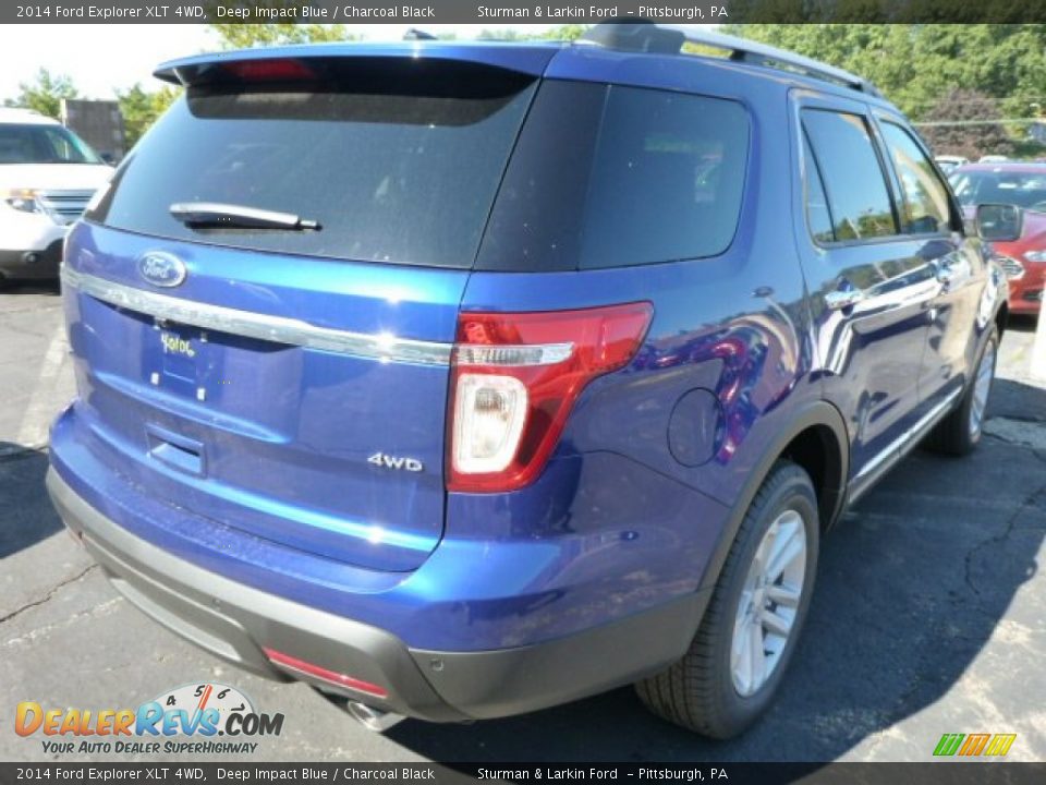 2014 Ford Explorer XLT 4WD Deep Impact Blue / Charcoal Black Photo #2