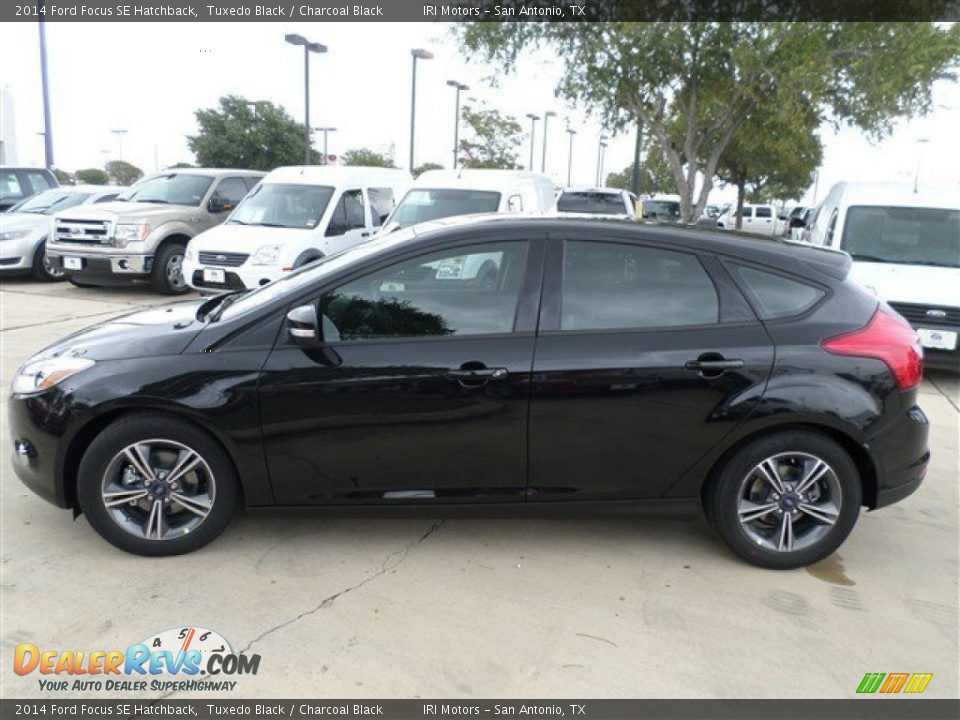 2014 Ford Focus SE Hatchback Tuxedo Black / Charcoal Black Photo #2
