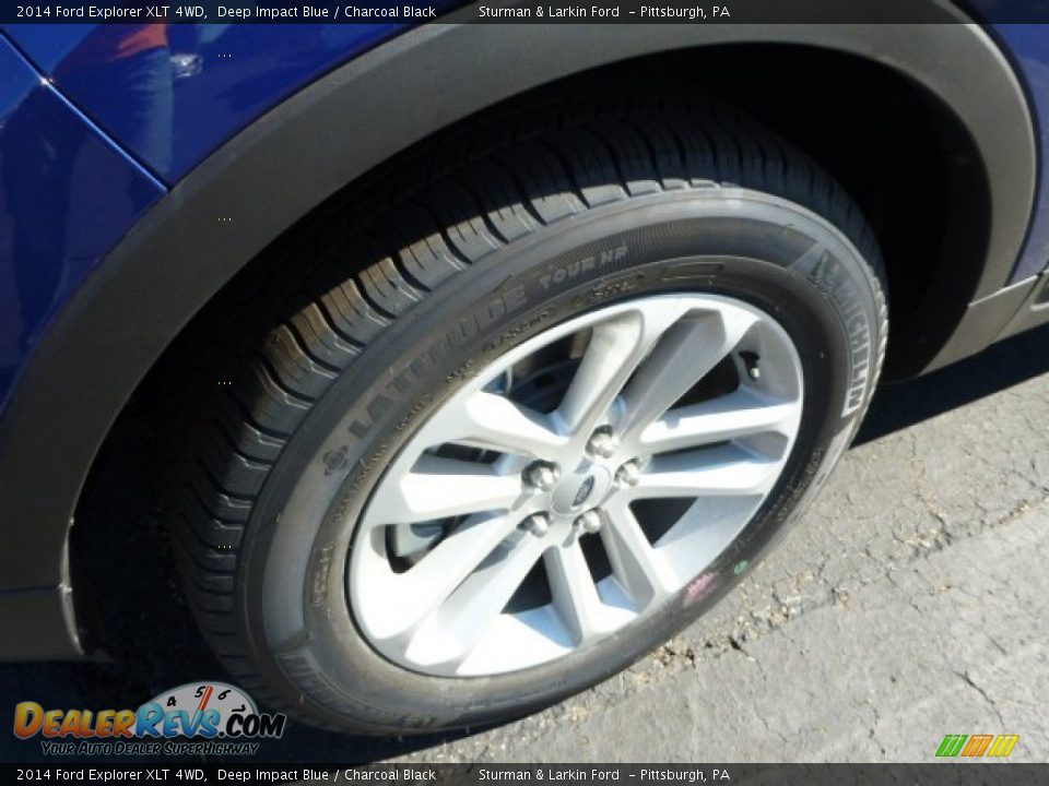 2014 Ford Explorer XLT 4WD Deep Impact Blue / Charcoal Black Photo #7
