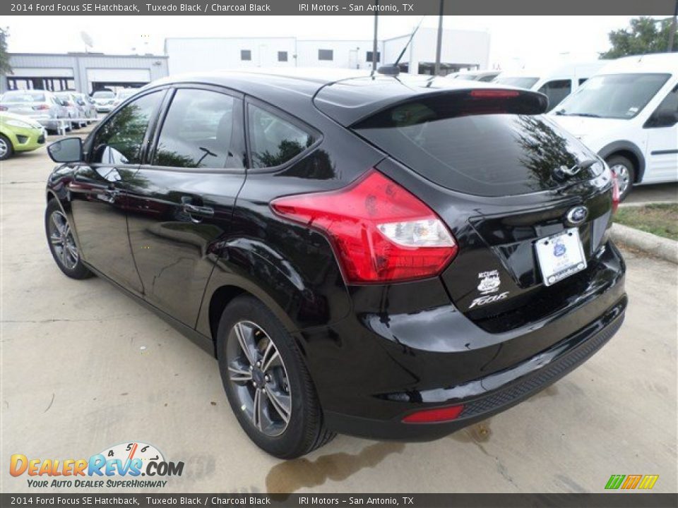 2014 Ford Focus SE Hatchback Tuxedo Black / Charcoal Black Photo #3