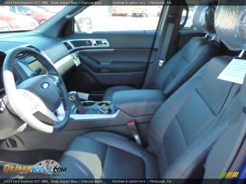 2014 Ford Explorer XLT 4WD Deep Impact Blue / Charcoal Black Photo #8
