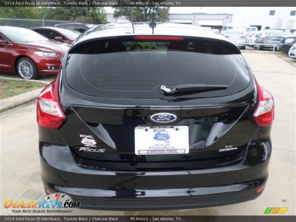 2014 Ford Focus SE Hatchback Tuxedo Black / Charcoal Black Photo #4