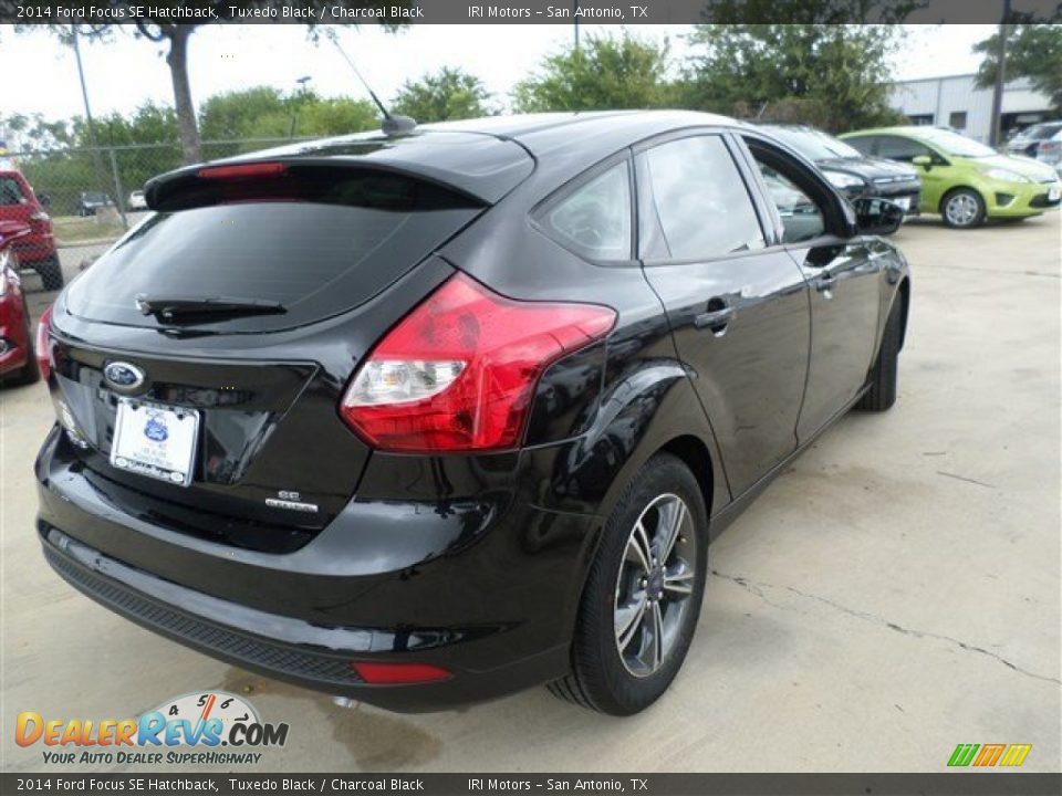 2014 Ford Focus SE Hatchback Tuxedo Black / Charcoal Black Photo #5