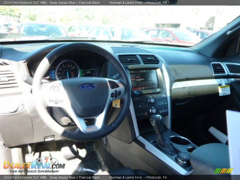 2014 Ford Explorer XLT 4WD Deep Impact Blue / Charcoal Black Photo #10