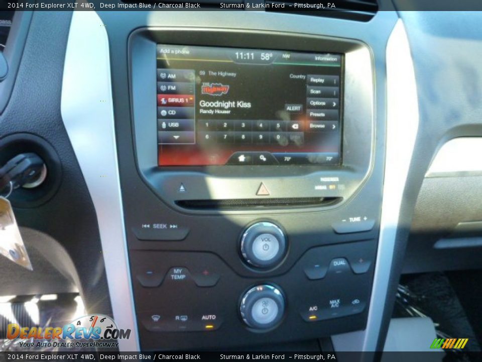 2014 Ford Explorer XLT 4WD Deep Impact Blue / Charcoal Black Photo #14