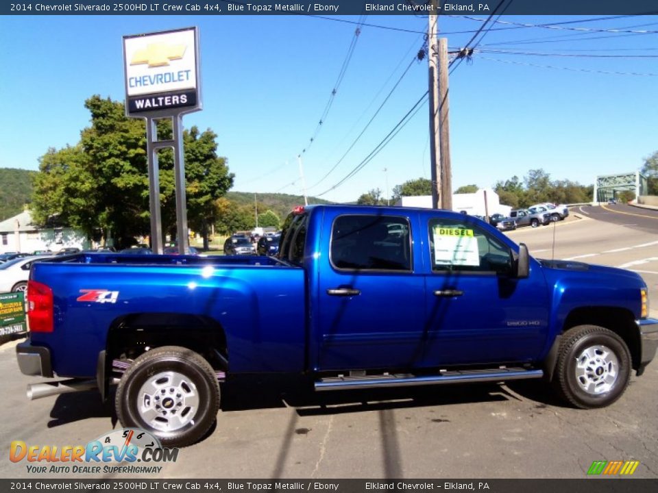 2014 Chevrolet Silverado 2500HD LT Crew Cab 4x4 Blue Topaz Metallic / Ebony Photo #1