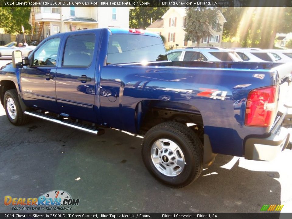 2014 Chevrolet Silverado 2500HD LT Crew Cab 4x4 Blue Topaz Metallic / Ebony Photo #7