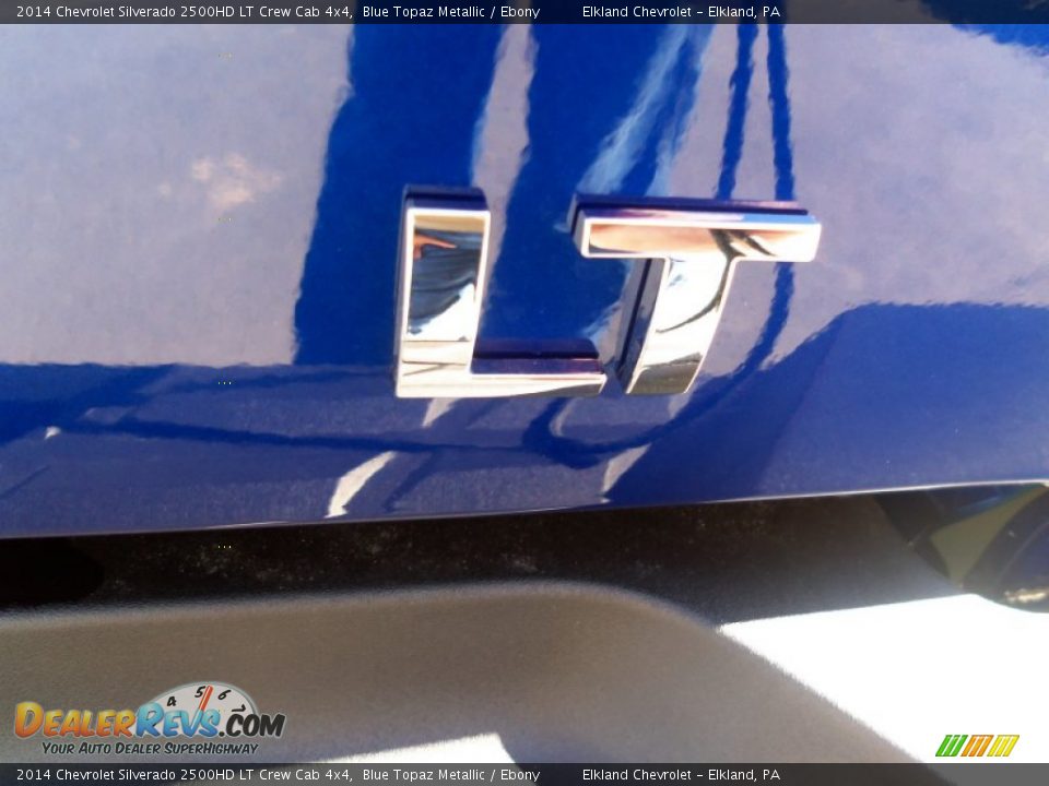 2014 Chevrolet Silverado 2500HD LT Crew Cab 4x4 Blue Topaz Metallic / Ebony Photo #15
