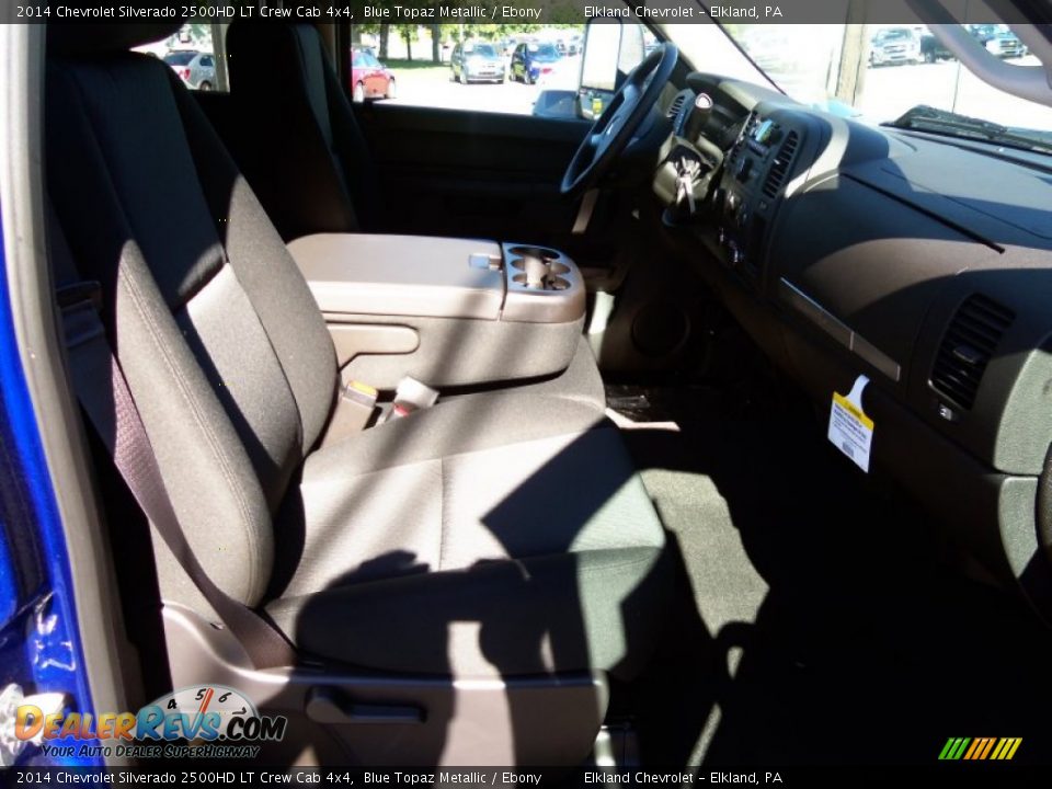 2014 Chevrolet Silverado 2500HD LT Crew Cab 4x4 Blue Topaz Metallic / Ebony Photo #21