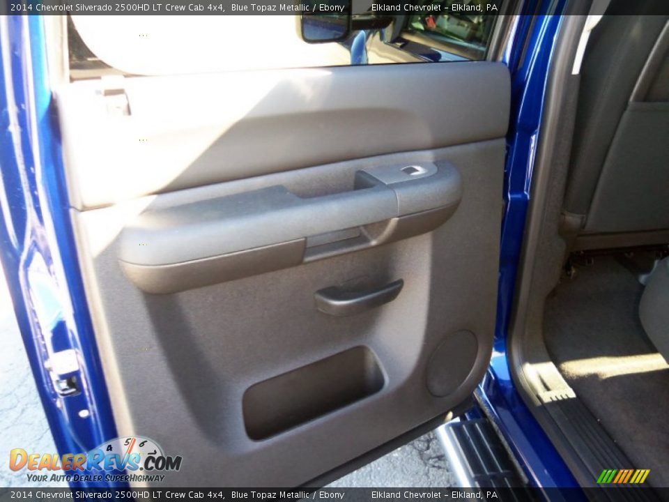 2014 Chevrolet Silverado 2500HD LT Crew Cab 4x4 Blue Topaz Metallic / Ebony Photo #24