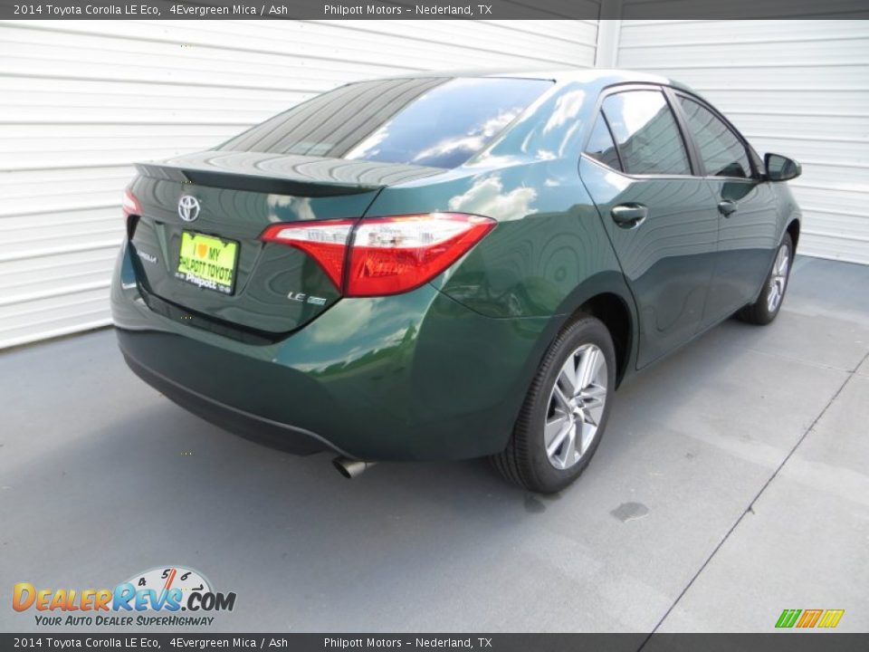 2014 Toyota Corolla LE Eco 4Evergreen Mica / Ash Photo #4