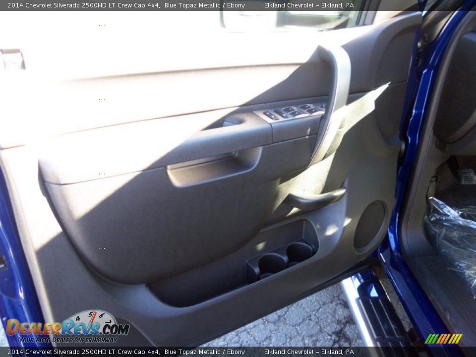 2014 Chevrolet Silverado 2500HD LT Crew Cab 4x4 Blue Topaz Metallic / Ebony Photo #28
