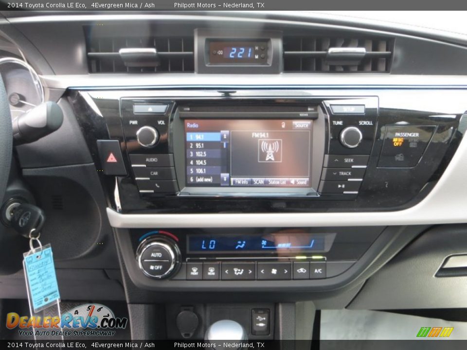 Controls of 2014 Toyota Corolla LE Eco Photo #29