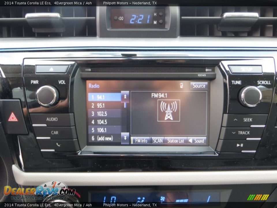 Audio System of 2014 Toyota Corolla LE Eco Photo #30