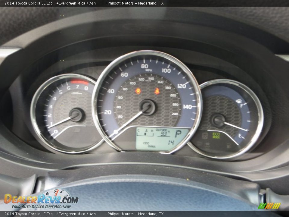 2014 Toyota Corolla LE Eco Gauges Photo #34