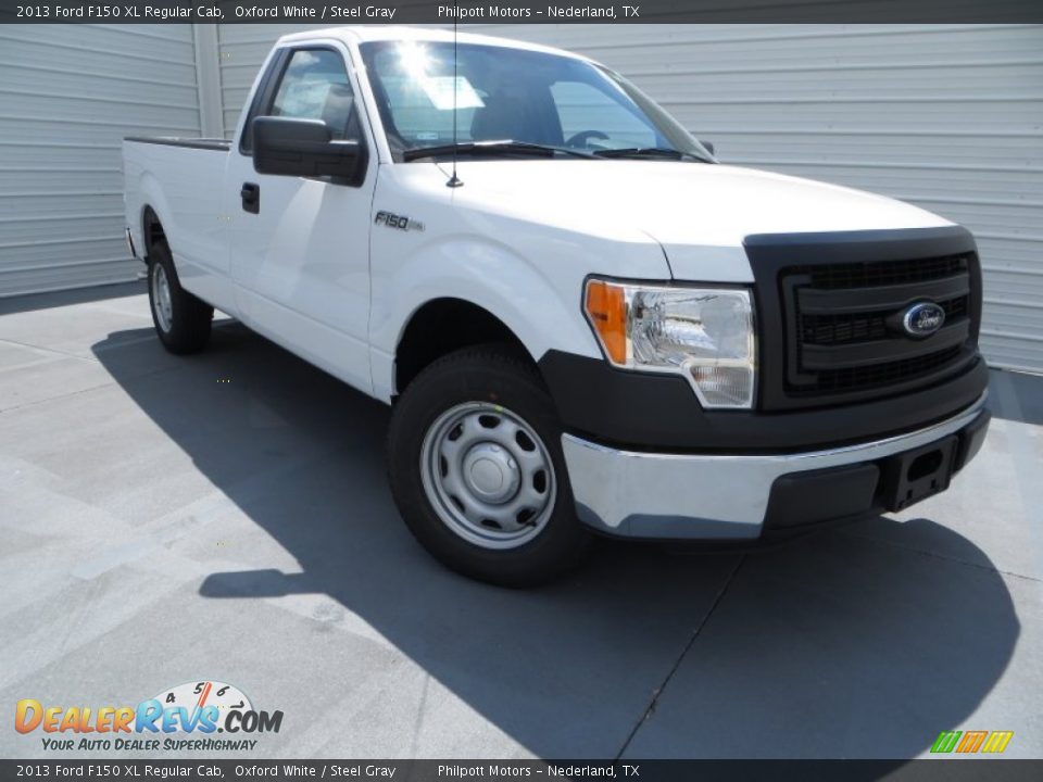 2013 Ford F150 XL Regular Cab Oxford White / Steel Gray Photo #2