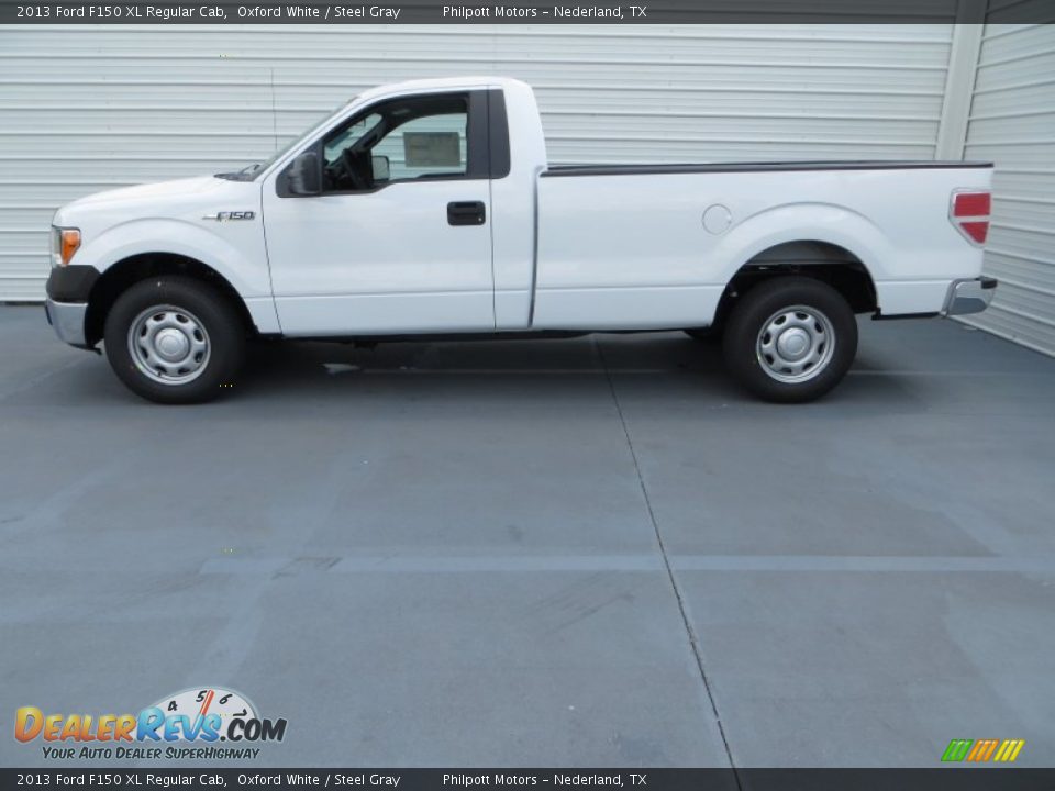 2013 Ford F150 XL Regular Cab Oxford White / Steel Gray Photo #6