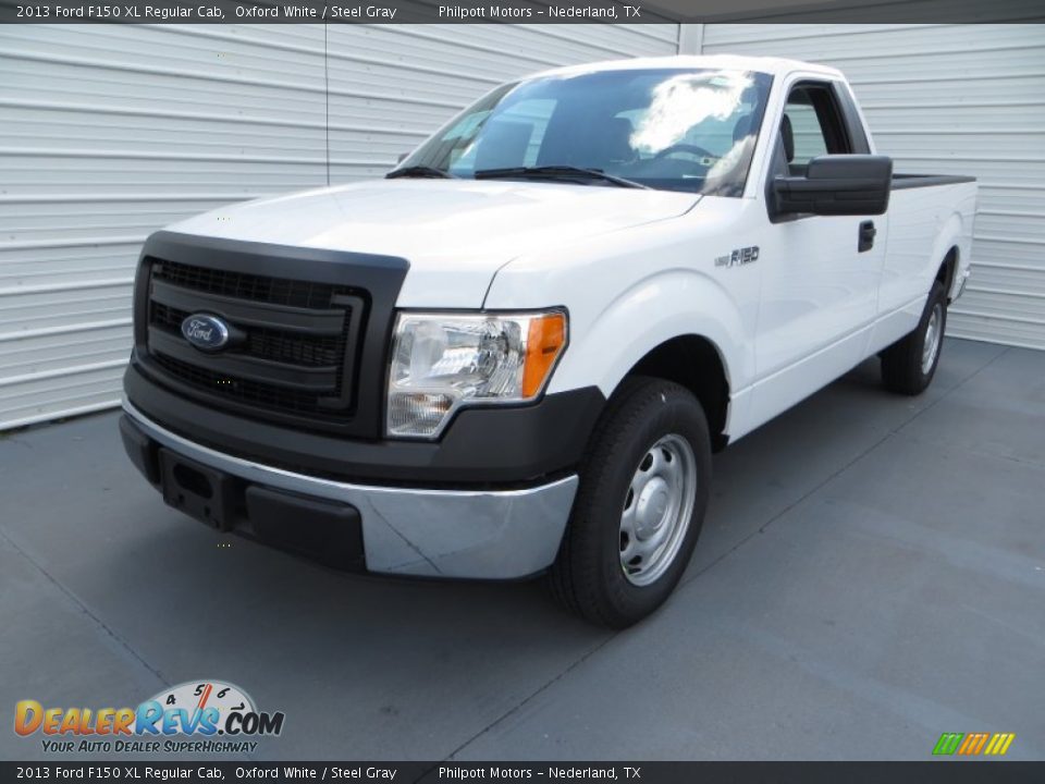 2013 Ford F150 XL Regular Cab Oxford White / Steel Gray Photo #7