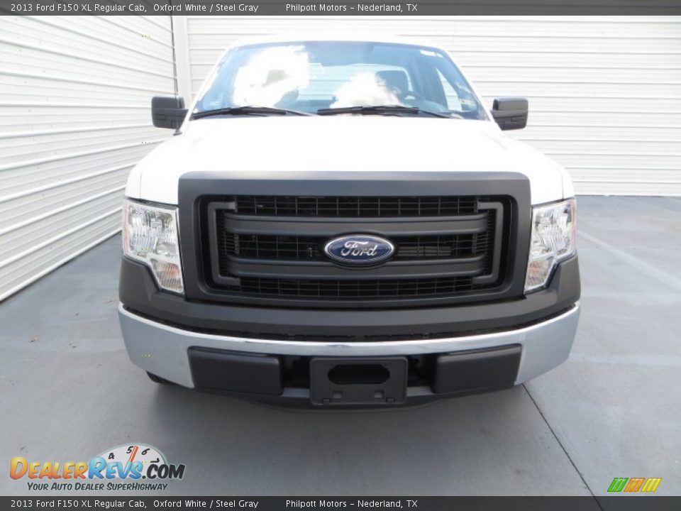 2013 Ford F150 XL Regular Cab Oxford White / Steel Gray Photo #8