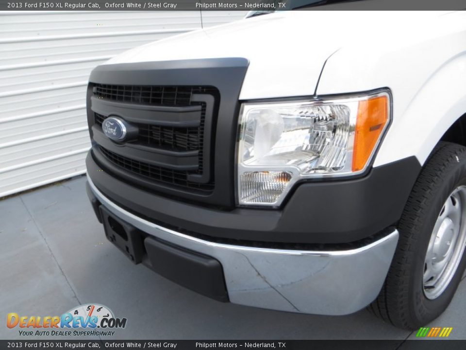 2013 Ford F150 XL Regular Cab Oxford White / Steel Gray Photo #10