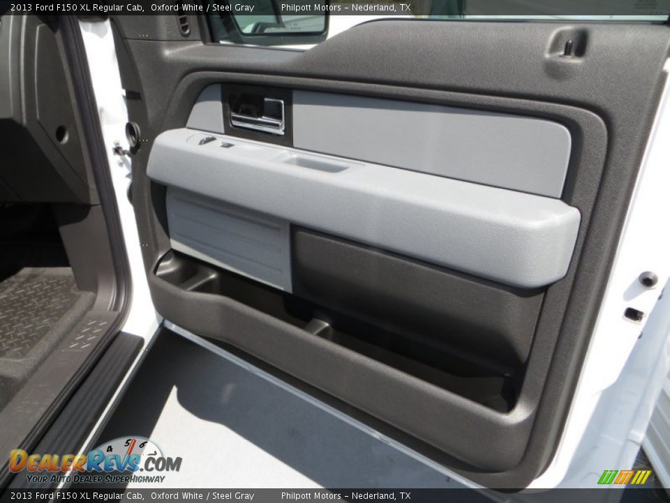 2013 Ford F150 XL Regular Cab Oxford White / Steel Gray Photo #17