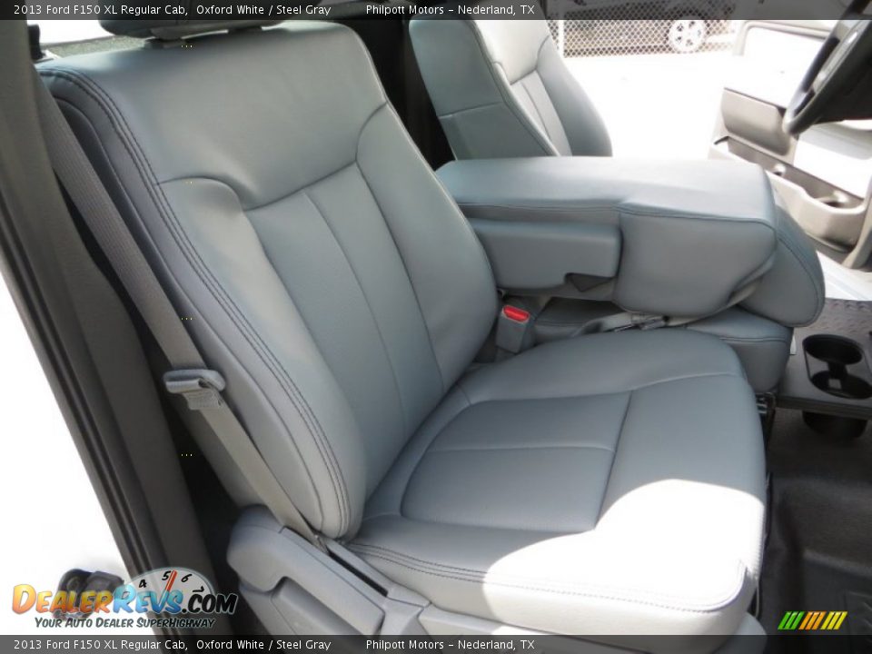 2013 Ford F150 XL Regular Cab Oxford White / Steel Gray Photo #19