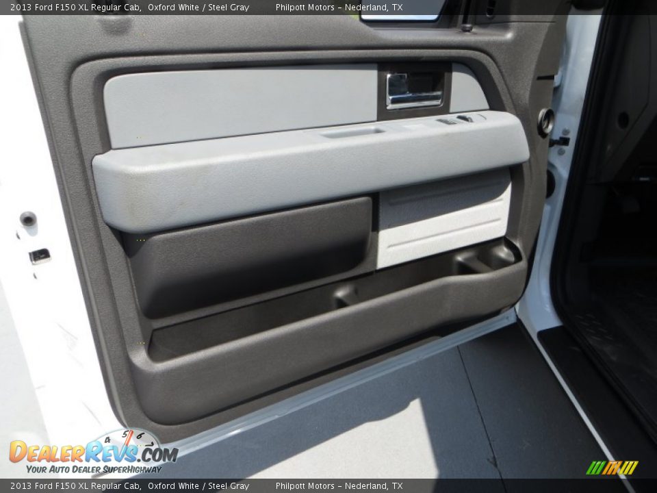 2013 Ford F150 XL Regular Cab Oxford White / Steel Gray Photo #20