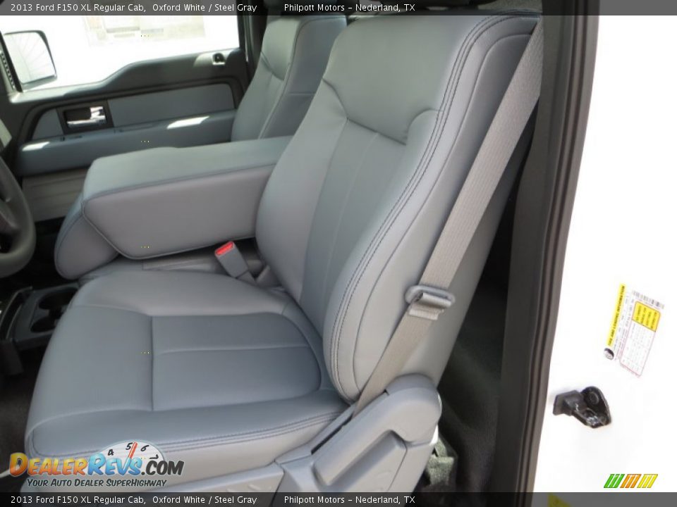 2013 Ford F150 XL Regular Cab Oxford White / Steel Gray Photo #22
