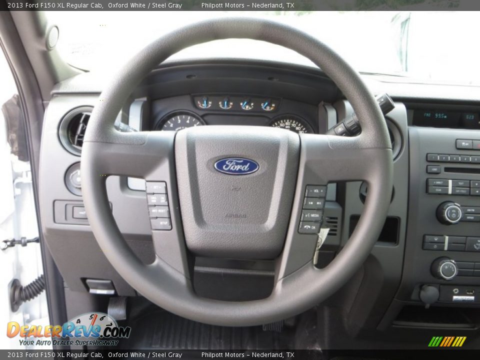 2013 Ford F150 XL Regular Cab Oxford White / Steel Gray Photo #28
