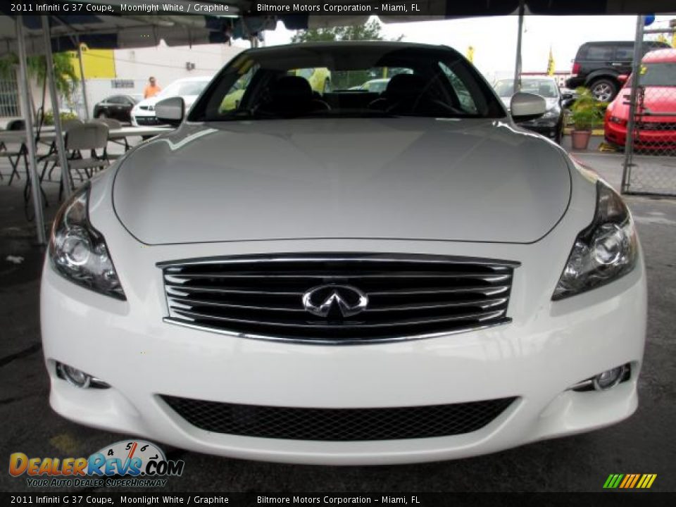 2011 Infiniti G 37 Coupe Moonlight White / Graphite Photo #2
