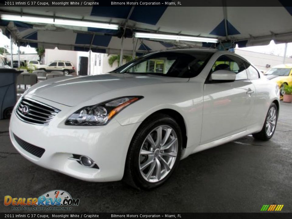 2011 Infiniti G 37 Coupe Moonlight White / Graphite Photo #3