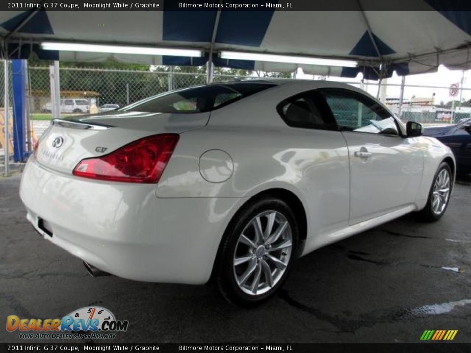 2011 Infiniti G 37 Coupe Moonlight White / Graphite Photo #4