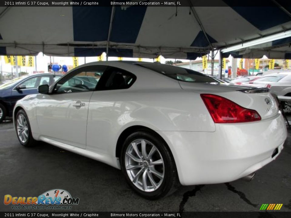 2011 Infiniti G 37 Coupe Moonlight White / Graphite Photo #6