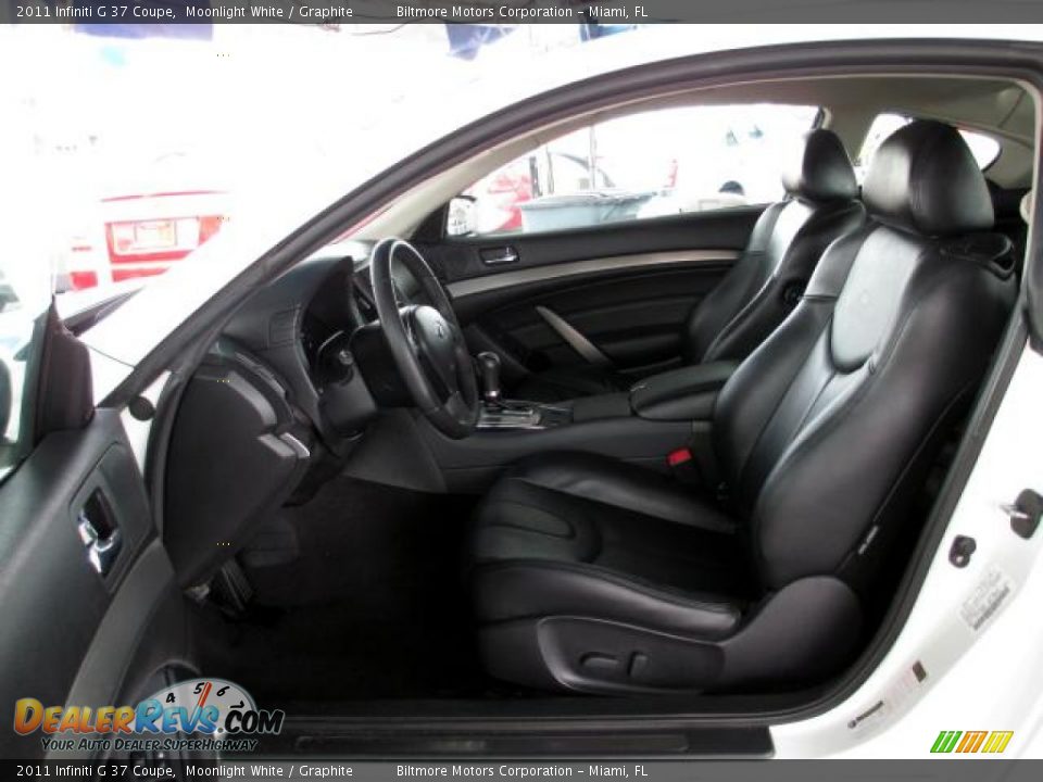 2011 Infiniti G 37 Coupe Moonlight White / Graphite Photo #8