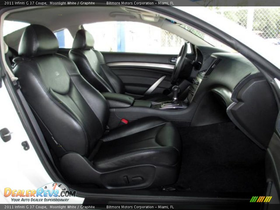 2011 Infiniti G 37 Coupe Moonlight White / Graphite Photo #9
