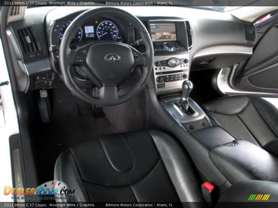 2011 Infiniti G 37 Coupe Moonlight White / Graphite Photo #12