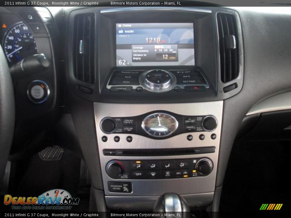 2011 Infiniti G 37 Coupe Moonlight White / Graphite Photo #13