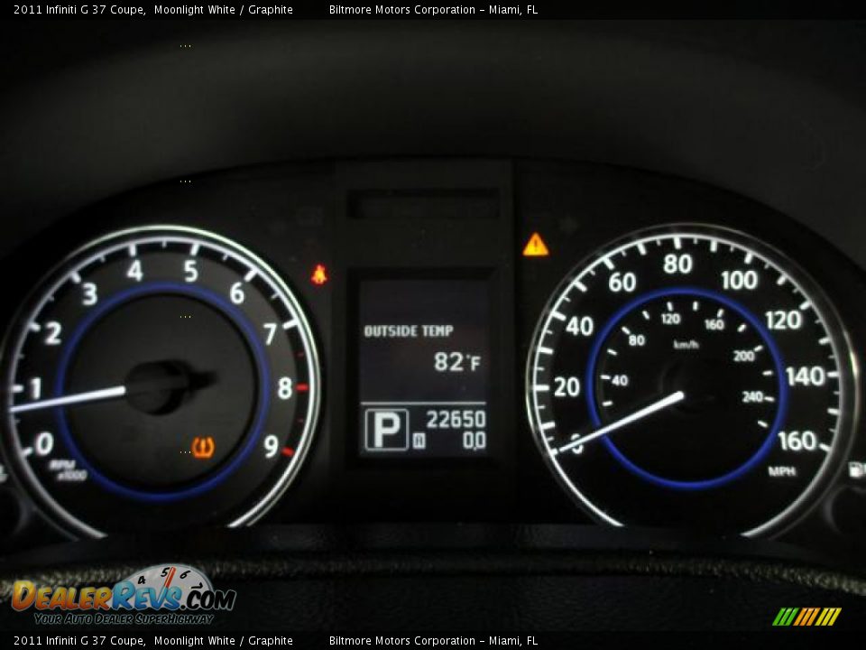2011 Infiniti G 37 Coupe Moonlight White / Graphite Photo #17