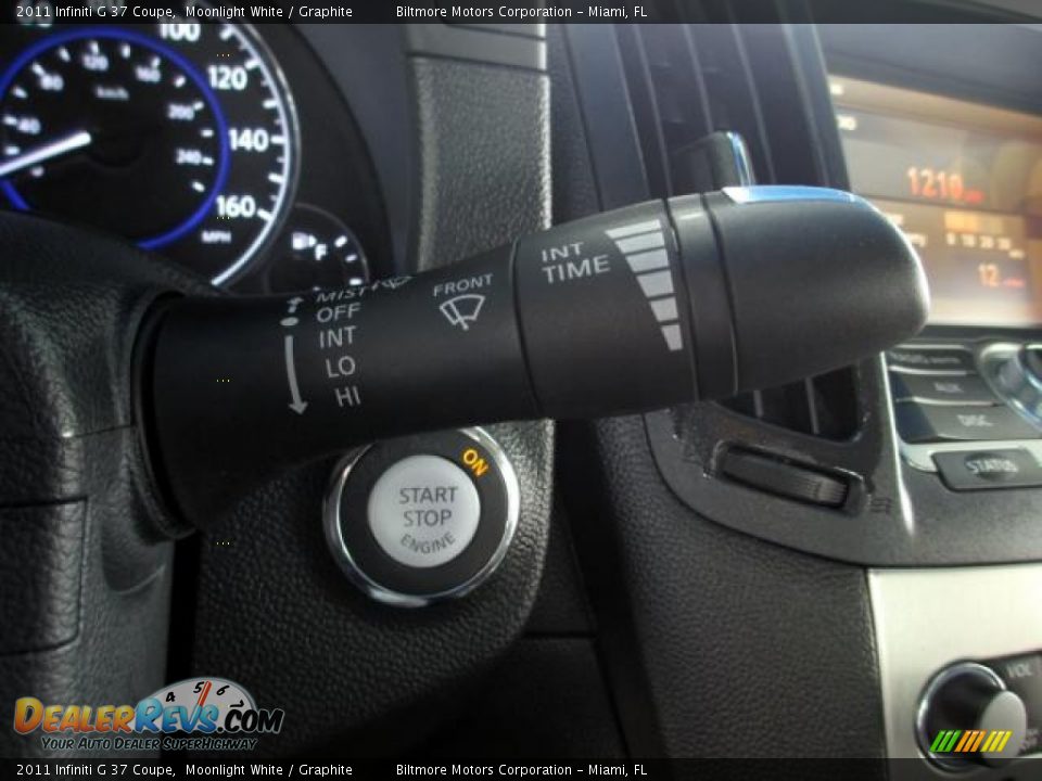 2011 Infiniti G 37 Coupe Moonlight White / Graphite Photo #19