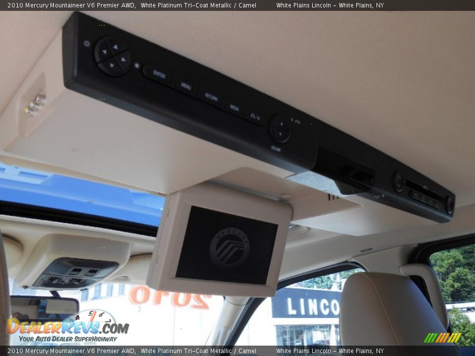 2010 Mercury Mountaineer V6 Premier AWD White Platinum Tri-Coat Metallic / Camel Photo #24