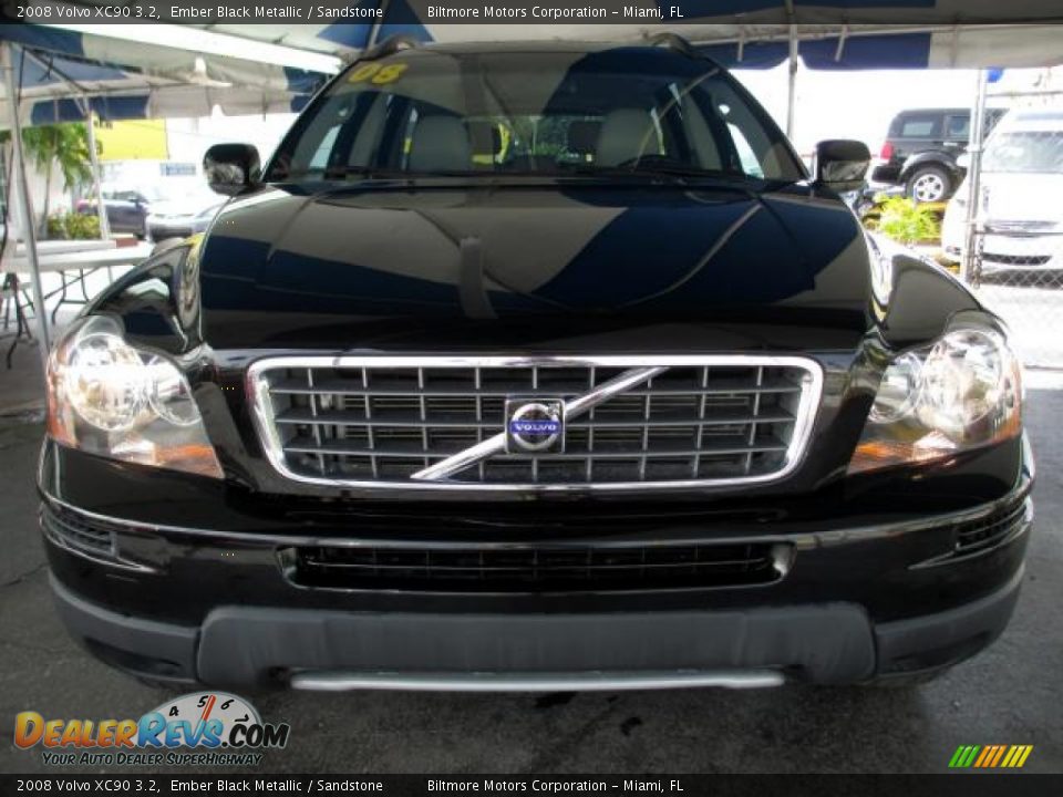 2008 Volvo XC90 3.2 Ember Black Metallic / Sandstone Photo #2